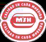 Red and white circular logo for MSH with Spanish text Caliado en Cada Horoo repeating around the border
